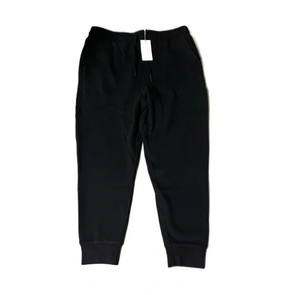 Quince Sweat Pants Joggers XL Black Soft Fleece Tapered Active Stretch - Picture 1 of 3